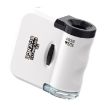 Picture of 60x Portable Mini Microscope Pendant With LED Lights Outdoor Exploration Observation Fun Kids Toys (White)