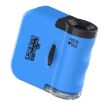 Picture of 60x Portable Mini Microscope Pendant With LED Lights Outdoor Exploration Observation Fun Kids Toys (Blue)
