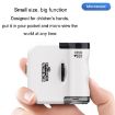 Picture of 60x Portable Mini Microscope Pendant With LED Lights Outdoor Exploration Observation Fun Kids Toys (Blue)