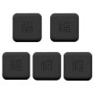 Picture of 5pcs Doorknob Silent Anti-Collision Pad Living Room Bedroom Door Closing Cushion Silicone Protective Pad (Black)