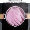 Picture of Kitchen Silicone Dishwash Gloves Male And Female Household Chores Cleaning Mitts, Size: 160g (Pink)