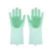 Picture of Kitchen Silicone Dishwash Gloves Male And Female Household Chores Cleaning Mitts, Size: 160g (Green)
