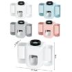 Picture of Electric Toothbrush Holder Automatic Toothpaste Squeezer Bathroom Wall Mounted Toothpaste Holder (White)