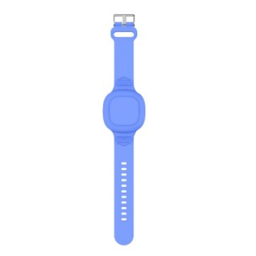 Picture of For Samsung Galaxy SmartTag Silicone Life Waterproof Strap Children Wristband Cover (Luminous Blue)