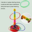 Picture of Night Market Stall Detachable Throwing Hoop Toys Children Parent-Child Games, Spec: 1 Tower+36 Circles