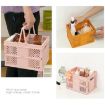 Green Stacking Folding Storage Baskets - Home Kitchen Organizer - 6