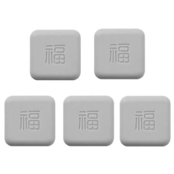 Picture of 5pcs Doorknob Silent Anti-Collision Pad Living Room Bedroom Door Closing Cushion Silicone Protective Pad (Gray)