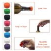 Picture of 5pcs FDA Food Grade Silicone Wine Bottle Stopper Wine Corks Leak-Proof Stopper (Light Blue)