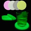 Picture of Round Luminous Silicone Coaster Thermal Insulation Cushion Anti-Scald Glowing Coffee Coasters (Pink)