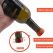 Picture of 5pcs FDA Food Grade Silicone Wine Bottle Stopper Wine Corks Leak-Proof Stopper (Red)