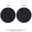 Picture of 10x0.5cm Round Silicone Coaster Non-Slip Wave Mug Heat Insulation Cushion Drainage Coffee And Tea Coaster, Color: Marble Color