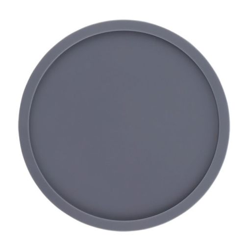 Picture of 10cm Simple Round Thickened Silicone Coaster Anti-Slip Heat Insulation Anti-Scald Tea Cup Table Mat, Color: Classic Gray