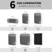 Compression Mesh Travel Cubes Packing Bags - Gray (6 in 1) - 3