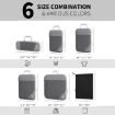 Picture of 3 In 1 Compression Mesh Travel Cubes Clothes Underwear Packing Bags (Gray)