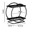 Picture of 2 Tier Cosmetic Display Tray Makeup Organizer and Storage for Dresser Bathroom (Black with Gold)