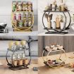 2 Tier Cosmetic Display Tray Makeup Organizer - Black - 7