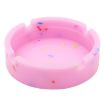 Round Silicone Luminous Ashtray Fluorescent Car Ashtray - Pink - 1