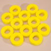 Picture of 12pcs/Pack Small C-Shape Portable Hair Curler Beauty Fluffy No Heat No Harm Hair Sleeping Hair Roller (Yellow)