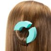 Picture of 12pcs/Pack Large C-Shape Portable Hair Curler Beauty Fluffy No Heat No Harm Hair Sleeping Hair Roller (Cyan)