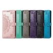 ZTE Blade A73 5G Mandala Flower Embossed Leather Phone Case - Black - 5