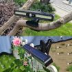 Picture of TX-200 Solar Landscape Waterproof Decoration Staircase Light Human Body Induction Lamp, Color: Black Shell Warm Light+Clip