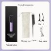 Picture of Negative Ion Hair Straightening Comb Cordless Mini 3-Speed Adjustment Hair Brush Purple 2600mA