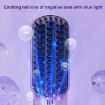 Picture of Negative Ion Hair Straightening Comb Cordless Mini 3-Speed Adjustment Hair Brush Purple 3200mA