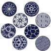 Picture of 9.8x0.3cm Round Soft Silicone Coaster Non-Slip Heat Insulation Mat, Style: Pattern