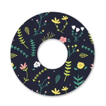 Picture of Silicone Suction Cup Coaster Anti-Spill Cup Ring Heat Insulation Outdoor Travel Anti-Slip Coasters (Outing Flowers)