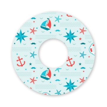 Picture of Silicone Suction Cup Coaster Anti-Spill Cup Ring Heat Insulation Outdoor Travel Anti-Slip Coasters (Sea Sailing)