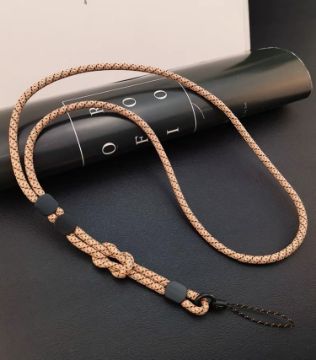 Picture of Dual-use Detachable Adjustment Mobile Phone Lanyard Anti-lost Wrist Rope (Light Brown)