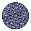 Picture of 9.8x0.3cm Round Soft Silicone Coaster Non-Slip Heat Insulation Mat, Style: Maze