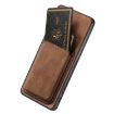 Samsung Galaxy A41 Retro Leather Card Bag Magnetic Phone Case - Brown - 4