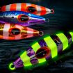 Picture of PROBEROS LF124 Deep Sea Iron Plate Lead Fish Fishing Lure Slow Sinking Rocking Luminous Boat Fishing Bait, Size: 120g (Color A)