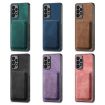 Samsung Galaxy A21s Retro Leather Card Bag Magnetic Phone Case Green - 7
