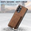 Samsung Galaxy A21s Retro Leather Card Bag Magnetic Phone Case - Brown - 5