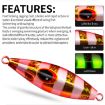 Picture of PROBEROS LF124 Deep Sea Iron Plate Lead Fish Fishing Lure Slow Sinking Rocking Luminous Boat Fishing Bait, Size: 40g (Color A)