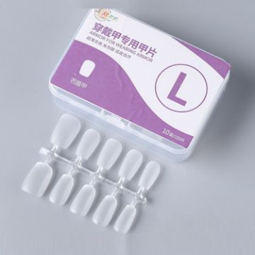 Picture of 10pairs Of 100pcs/Box Frosted False Nails Artificial Tip, Shape: Ballet Nail L