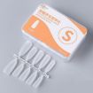 10 Pairs of 100pcs Frosted False Nails - Long Ellipse Shape - 1