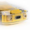 Picture of WMARK NG-995 Transparent Body Titanium Plated Blade Reciprocating USB Razor Electric Men Shaving Razor (Yellow)