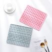 Picture of 130 Grids Silicone Mat Baking Mold Mini Pet Snacks Dog Food Baking Pan Mold Biscuit Cake Mold (Pink)