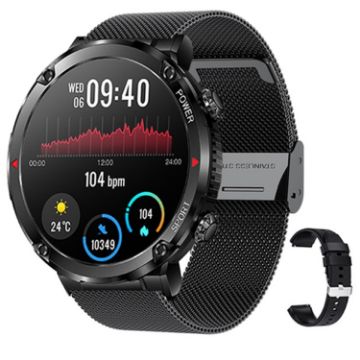 T30 1.6" Outdoor Sports Waterproof Smart Music Bluetooth Call Watch - 1