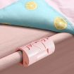 Picture of 6pcs/Set Anti-Leakage Pinless Holder For Sheet Quilt Corners (Large Pink)