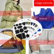Picture of Self-Adhesive Down Jacket Patch Stickers Nylon Fabric Stickers Seamless Clothes Repair Hole Decals, Style: Whole Sheet