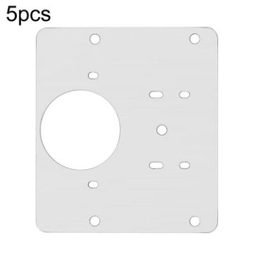 Picture of 5pcs Cabinet Door Repair Hinge Mounting Plate Hinge Fixing Panel Installing Piece Tool, Size: 80 x 80mm