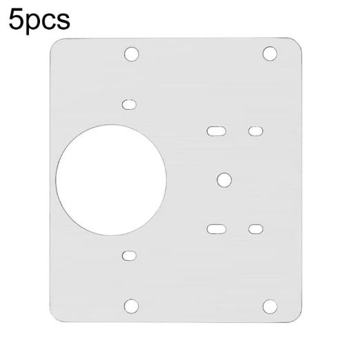 Picture of 5pcs Cabinet Door Repair Hinge Mounting Plate Hinge Fixing Panel Installing Piece Tool, Size: 80 x 80mm