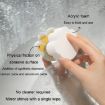 Picture of Bathroom Glass Mirror Stain Removal Watermark Sponge Rub Faucet Descaling Cleaning Tool (Yellow)