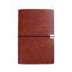 Picture of A6 Business Office Loose Leaf Notes Student Conference Diary Recording Notebooks (Red Brown)