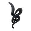 Picture of Large Frosted Wave Grab Clip Women Back Of Neck Shark Clip Hair Accessory (Black)