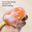 Picture of Long Handle Household Multifunctional Cup Washing Brush Carrot Shape 3 In 1 Cleaning Brush (Green)